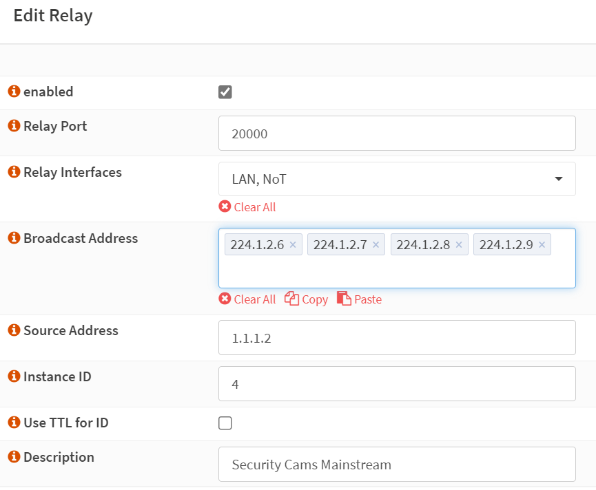 opnsense udp relay settings