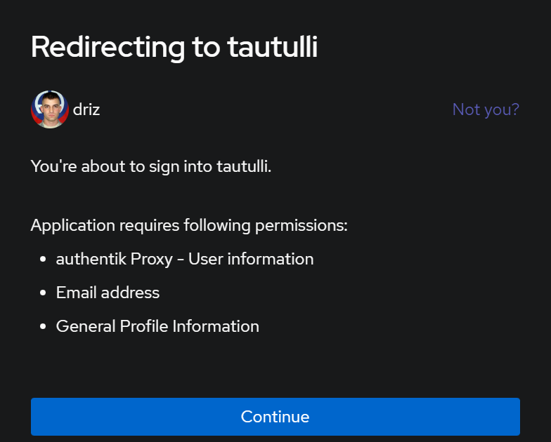 Authentik login prompt
