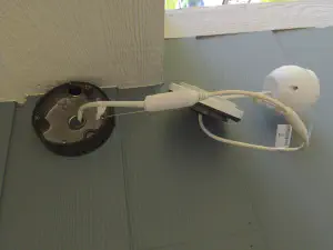 Junction box and Hanging the camera
