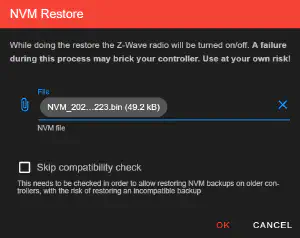 restore nvm2