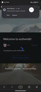 Logging from cell, duo request